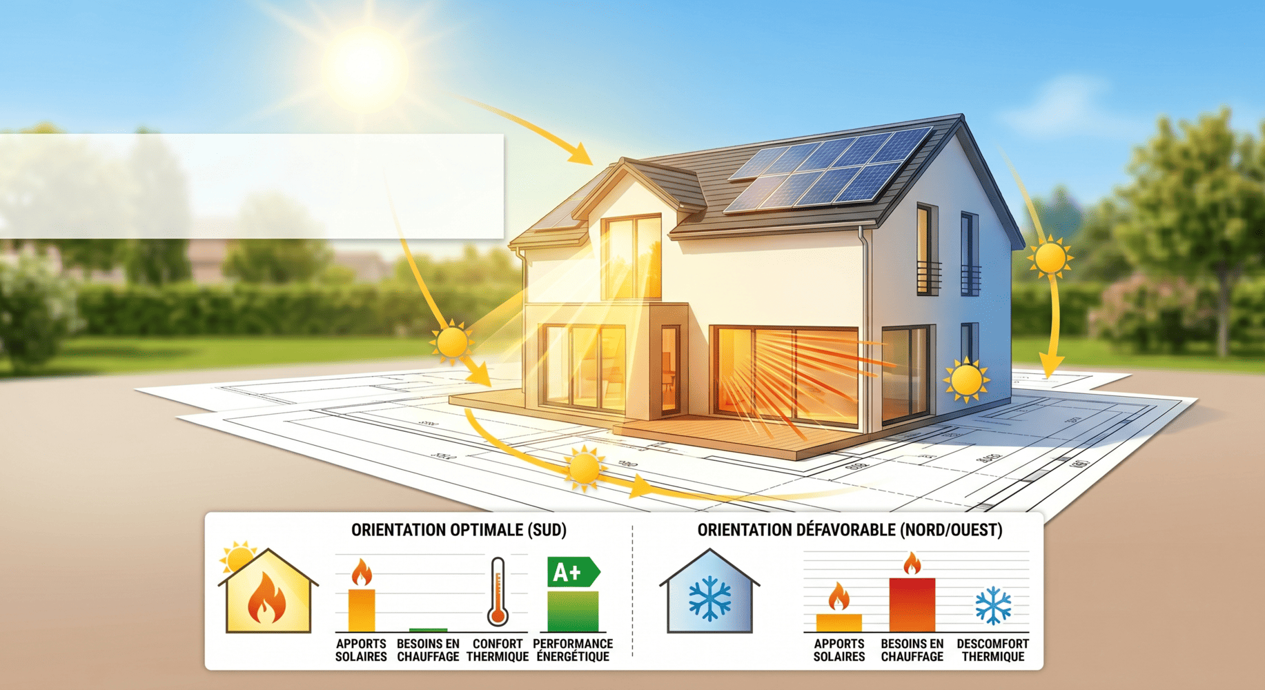 Orientation de la maison quel impact sur l'étude thermique